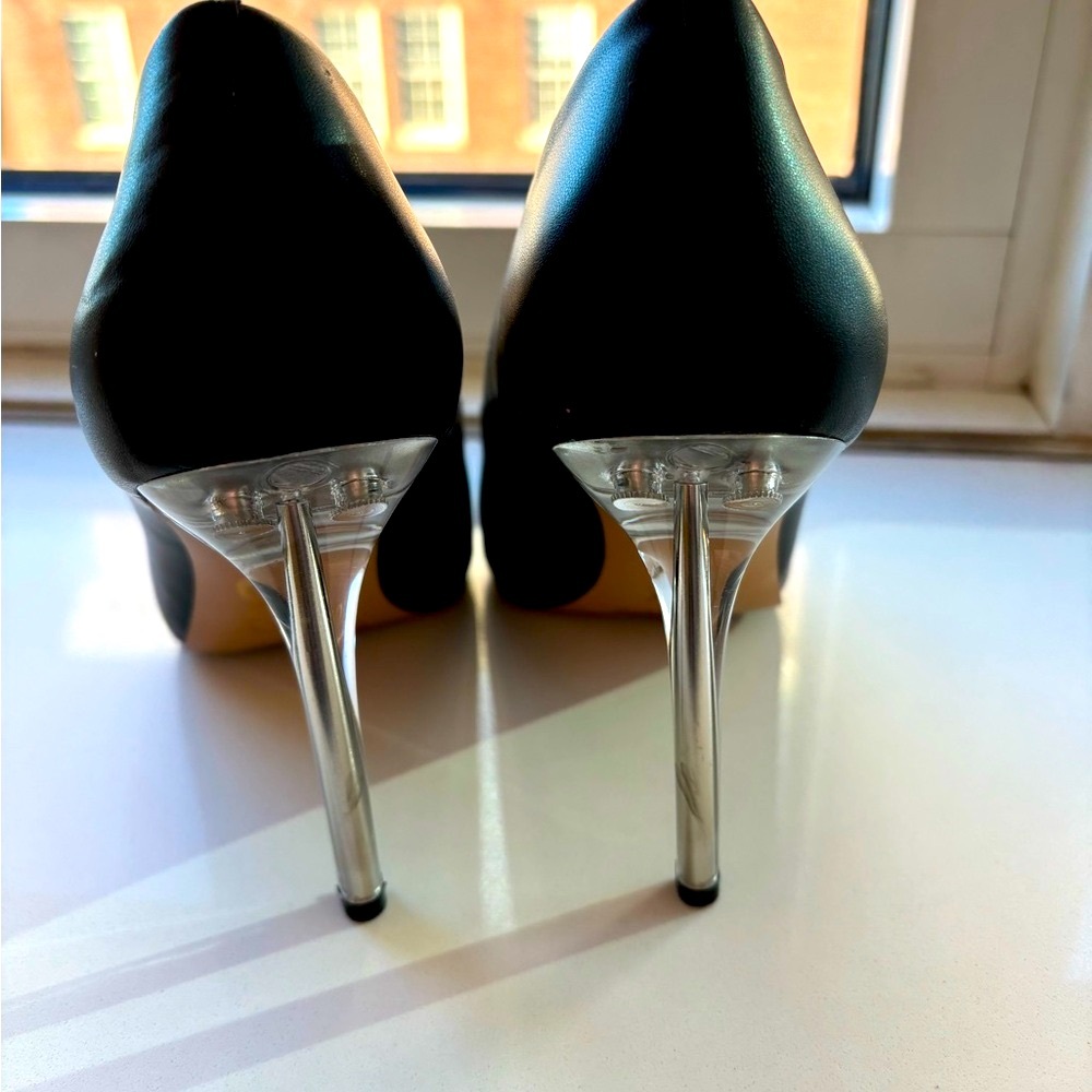 black stilettos